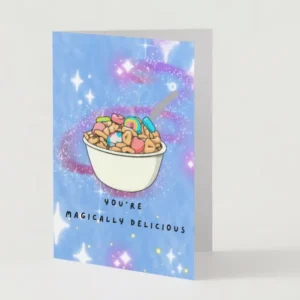 "You're Magically Delicious" Cheeky Cereal Birthday Card