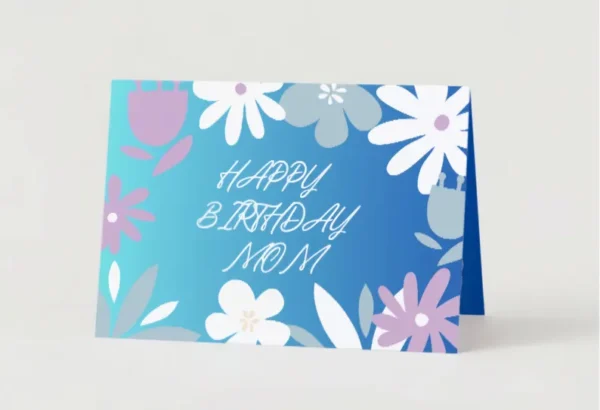 Heartfelt Mom Birthday Card – Mother & Child Design