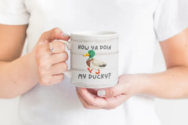 Newfoundland Coffee Mug – "How Ya Doin' My Ducky?"