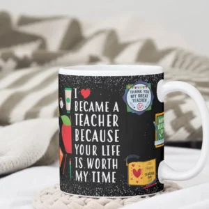 "I Became a Teacher" Inspirational Mug – Perfect Gift for Educators