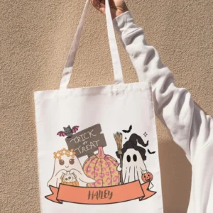 Personalized Halloween Candy Tote Bag for Kids