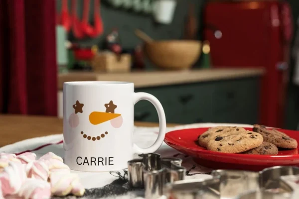 Personalized Snowman Hot Chocolate Mug for Kids