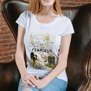 "Fearless" Music Themed T-Shirt – Customizable Eco-Friendly Tee