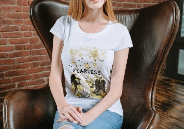 "Fearless" Taylor Swift-Themed T-Shirt – Customizable Eco-Friendly Tee