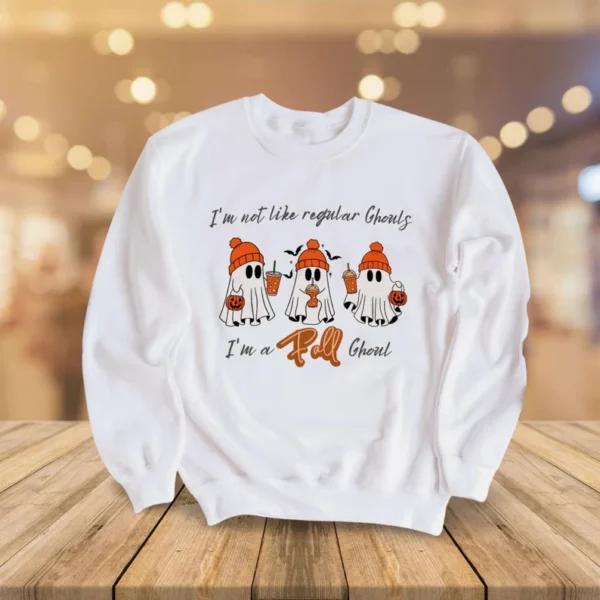 "I'm a Fall Ghoul" Halloween Sweatshirt – Fun and Festive Design