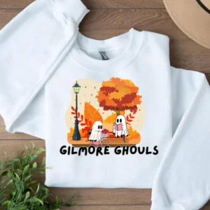 Gilmore Ghouls Halloween Sweatshirt - Fun Ghost and Fall Themed Design