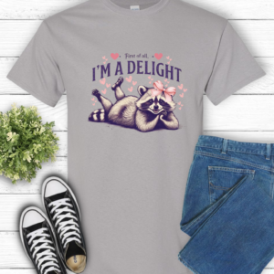 "I'm a Delight" Heavy cotton Tee-Unisex Fit