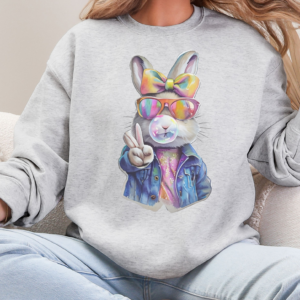 Denim Rabbit / Crewneck Sweatshirt