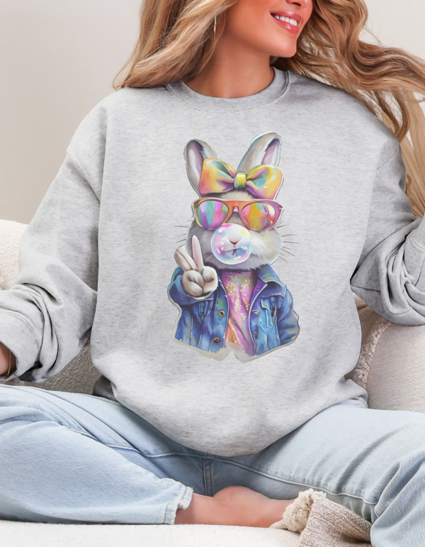 Denim Rabbit / Crewneck Sweatshirt