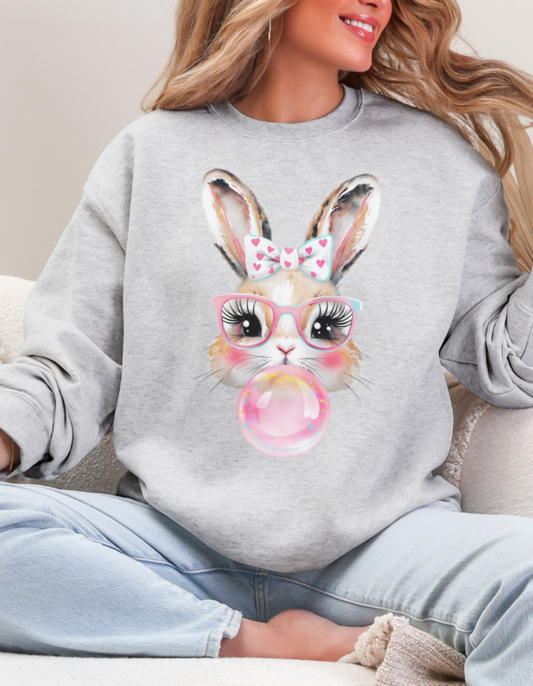 Bubble Bunny/ Crewneck Sweatshirt - Image 3