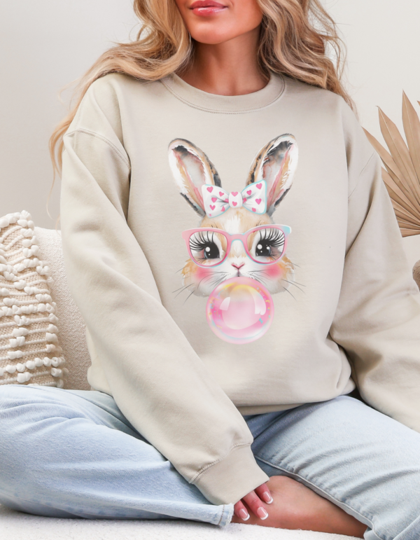 Bubble Bunny/ Crewneck Sweatshirt - Image 2