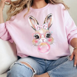 "Bubble Bunny" Heavy Blend Crewneck