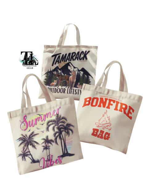 custom polyester beach bag picnic bag fishing bag hunting bag sub,imated tote for summer. tamarack gear for every lifestyle
