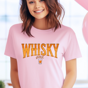 "Whisky Girl" Heavy cotton Tee-Unisex Fit