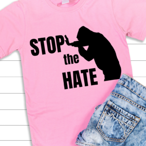 "Stop the Hate" Heavy cotton Tee-Unisex Fit