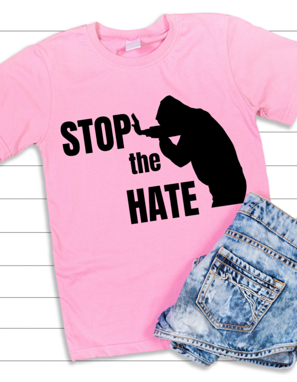 "Stop the Hate" Heavy cotton Tee-Unisex Fit