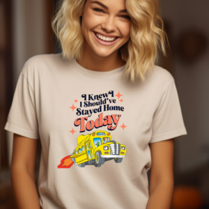 Should've stayed home/ Magic School Bus Inspired Throwback T-Shirt