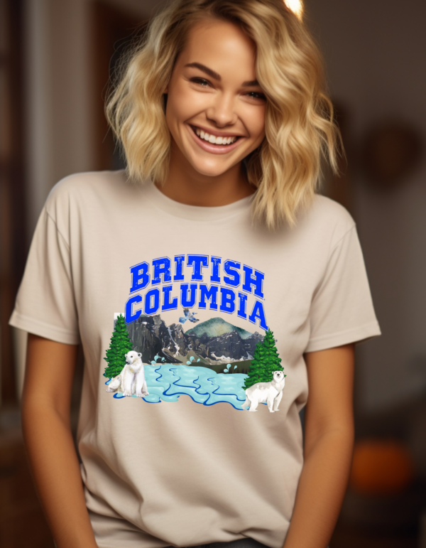 "British Columbia" Heavy cotton Tee-Unisex Fit - Image 2