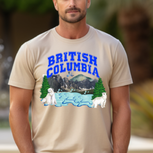 "British Columbia" Heavy cotton Tee-Unisex Fit