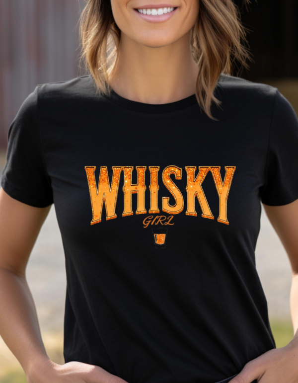 "Whisky Girl" Heavy cotton Tee-Unisex Fit