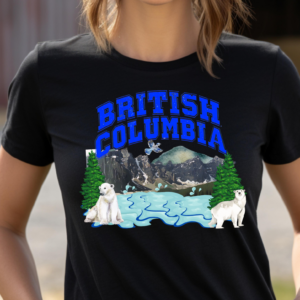 "British Columbia" Heavy cotton Tee-Unisex Fit