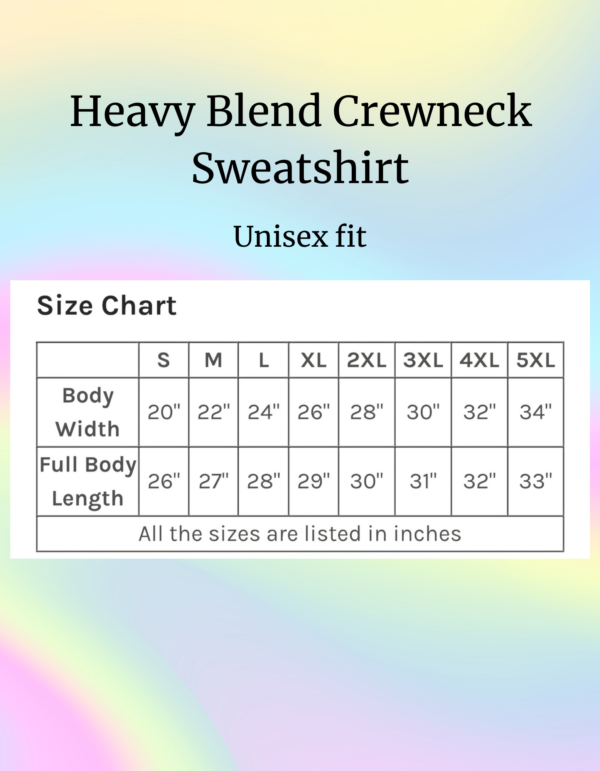 "Moodswings" Heavy Blend Crewneck Sweater, Unisex- 7 colors - Image 2