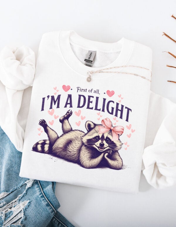 I'm A Delight/ Crewneck Sweatshirt - Image 2
