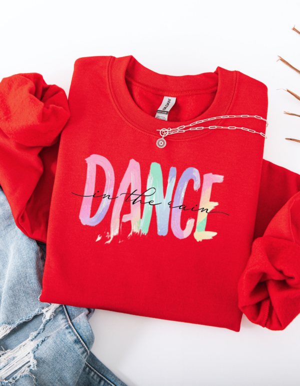 "Dance in the Rain" Heavy Blend Crewneck Sweater, Unisex- 6 colors - Image 4