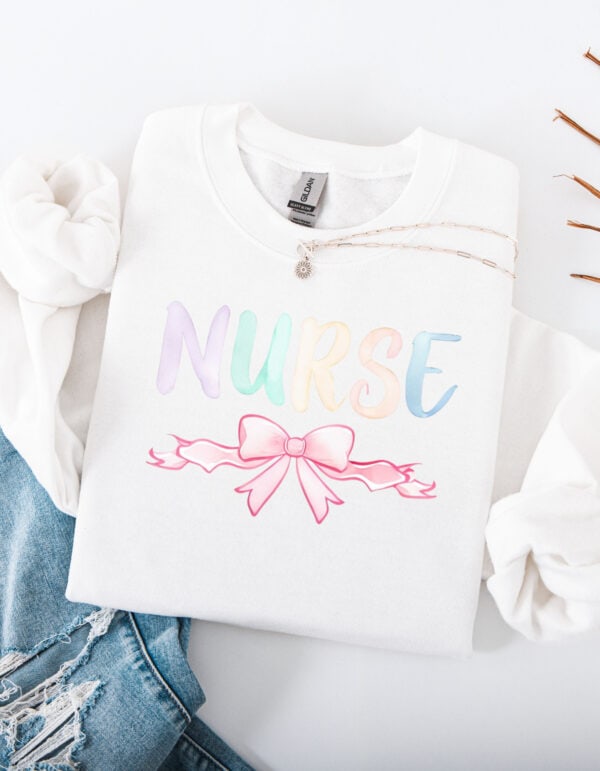 Coquette Nurse/ Crewneck Sweatshirt - Image 8