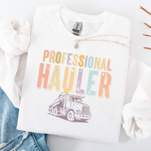 "Professional Hauler" Heavy Blend Crewneck Sweater, Unisex- 7 colors