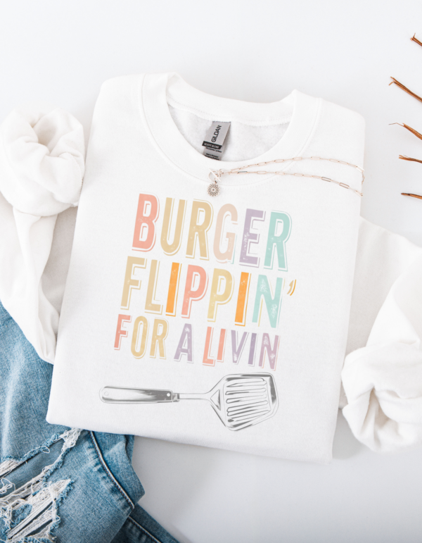 Burger Flippin / Crewneck Sweatshirt