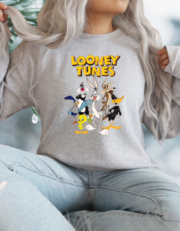 "Loony Tunes Inspired" Heavy Blend Crewneck Sweater, Unisex- 7 colors - Image 3