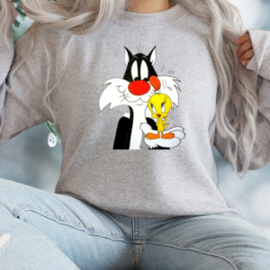 "Sylvester & Tweety" Inspired Heavy Blend Crewneck Sweater, Unisex- 6 colors