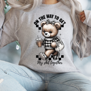 "Get my shit together" Inspired Heavy Blend Crewneck Sweater, Unisex- 6 colors