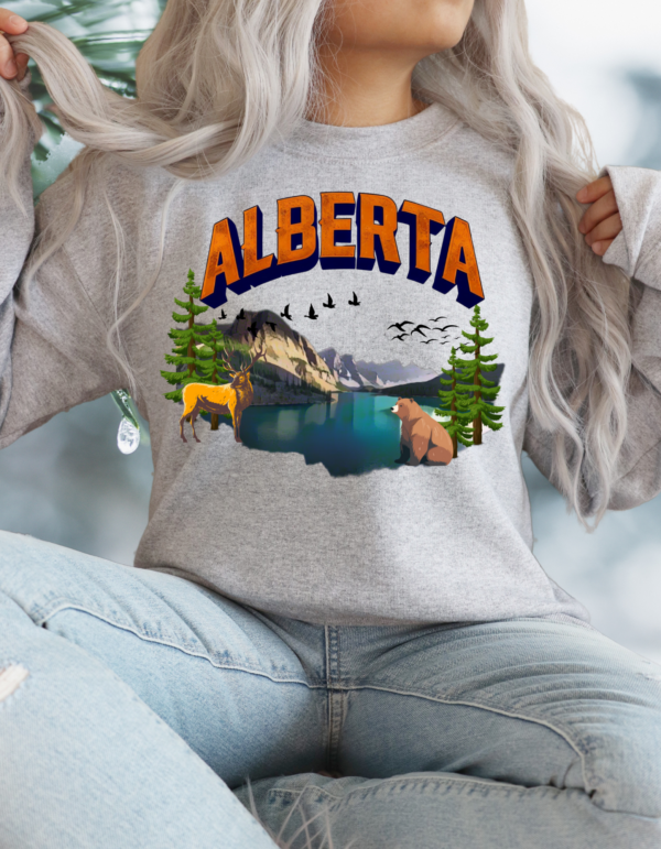 "Alberta" Heavy Blend Crewneck Sweater, Unisex- 7 colors - Image 5