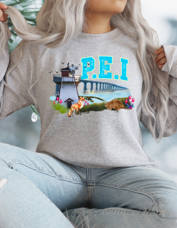 "Prince Edward Island" Heavy Blend Crewneck Sweater, Unisex- 7 colors - Image 3