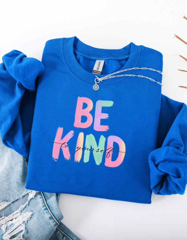 "Be Kind to Yourself" Heavy Blend Crewneck Sweater, Unisex- 6 colors - Image 5