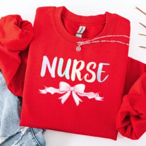 Coquette Nurse/ Crewneck Sweatshirt