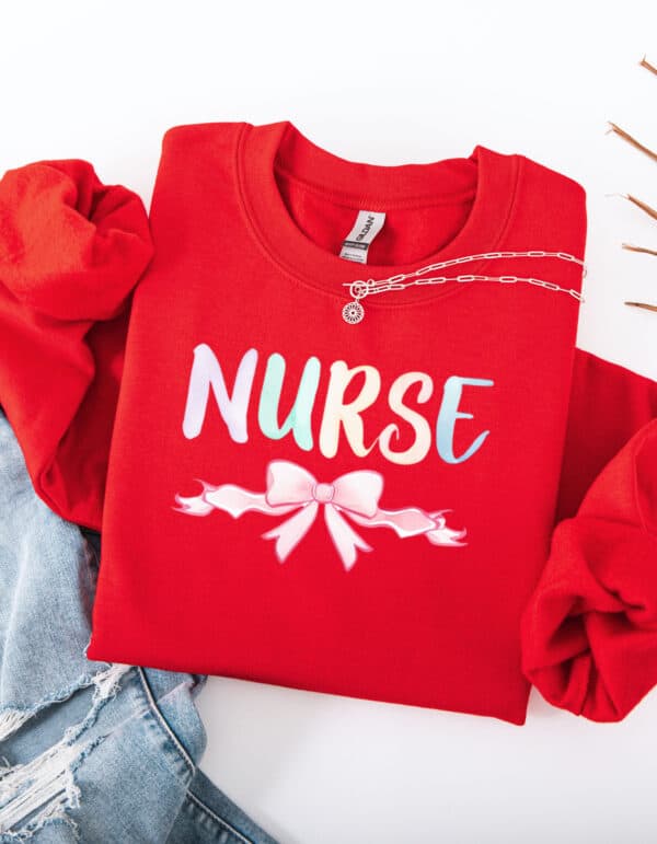 Coquette Nurse/ Crewneck Sweatshirt