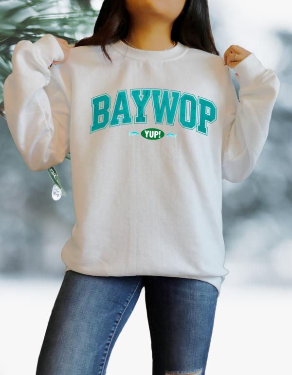 "Baywop Yup" Heavy Blend Crewneck Sweater, Unisex- 7 colors - Image 4