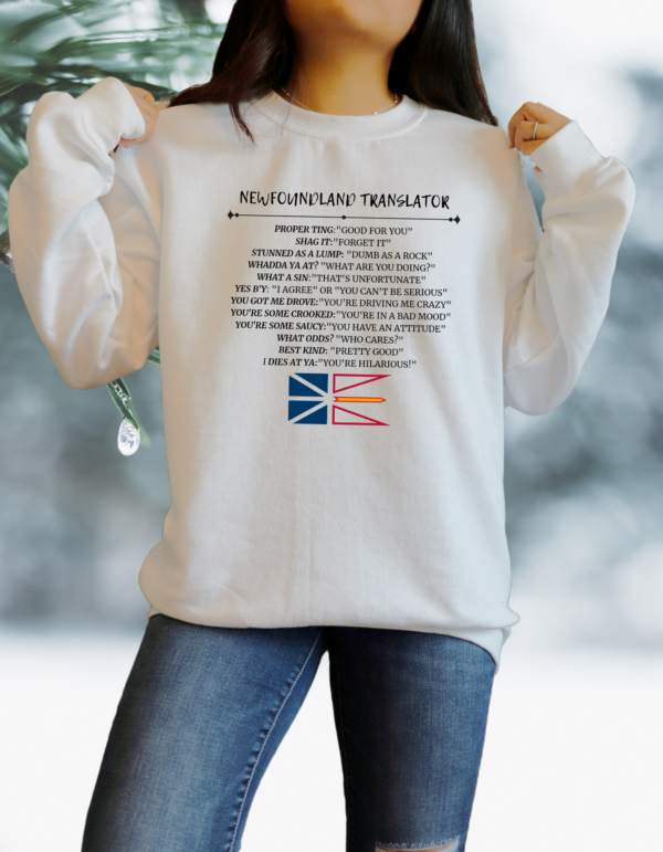 "Newfie Translator" Heavy Blend Crewneck Sweater, Unisex- 6 colors - Image 4