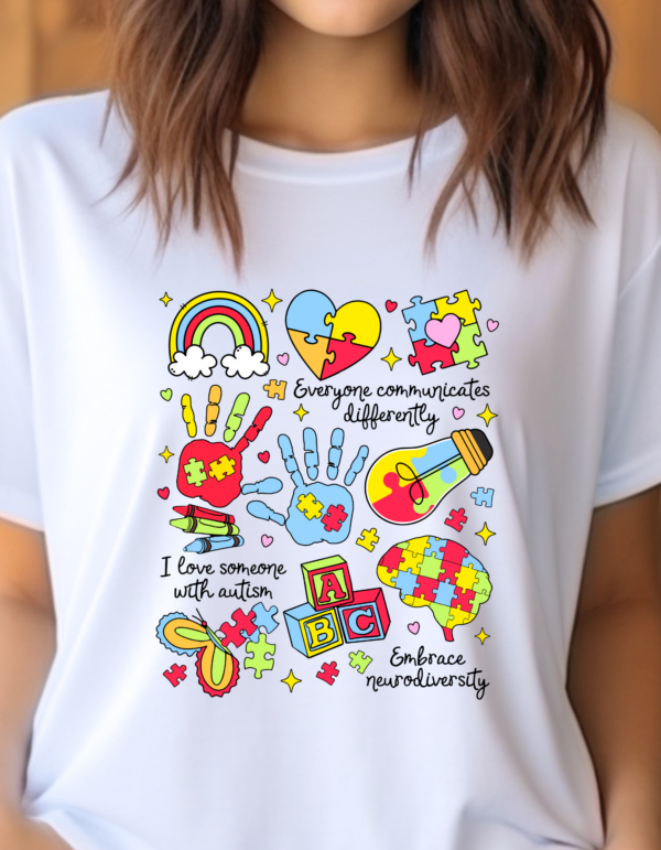 "Everyone Communicates differently" Heavy cotton Tee-Unisex Fit