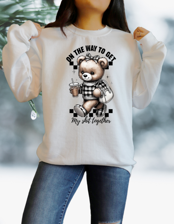 "Get my shit together" Inspired Heavy Blend Crewneck Sweater, Unisex- 6 colors - Image 9