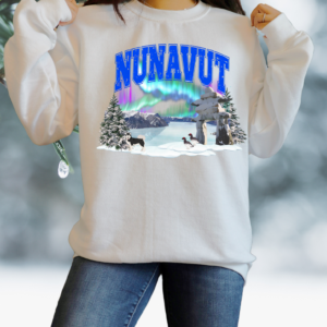 "Nunavut" Heavy Blend Crewneck Sweater, Unisex- 7 colors