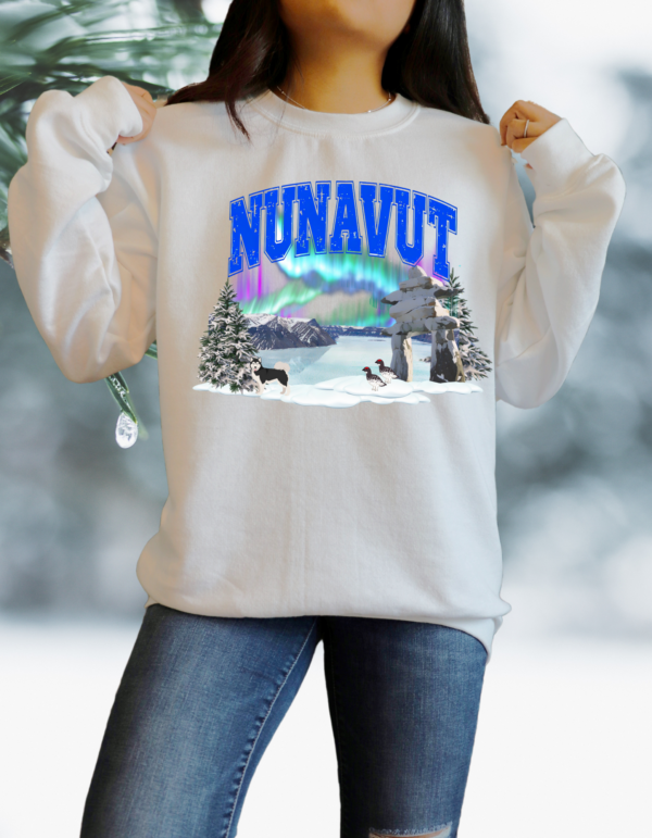 "Nunavut" Heavy Blend Crewneck Sweater, Unisex- 7 colors