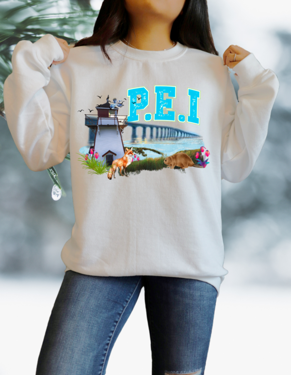 "Prince Edward Island" Heavy Blend Crewneck Sweater, Unisex- 7 colors - Image 4