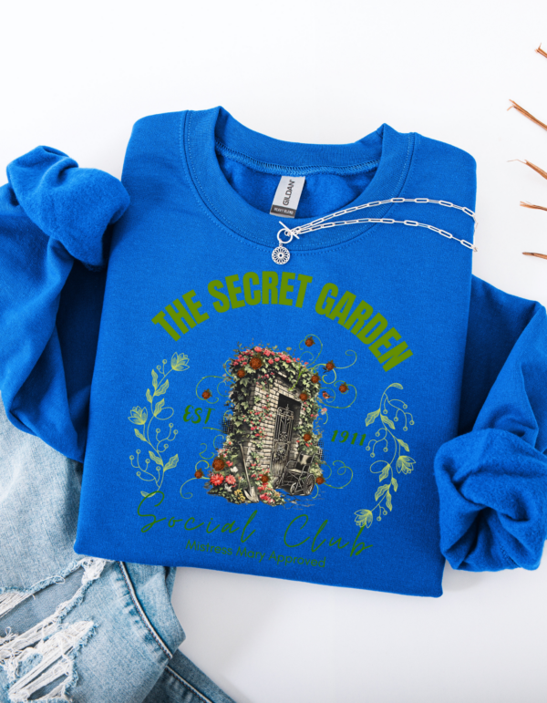 "Secret Garden Inspired" Heavy Blend Crewneck Sweater, Unisex- 7 colors - Image 5