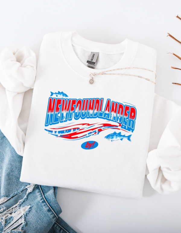 "Newfoundlander " Bound by the Land Collection Heavy Blend Crewneck Sweater, Unisex- 5 colors - Image 4