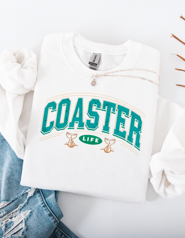 "Coaster Life" Heavy Blend Crewneck Sweater, Unisex- 7 colors - Image 4