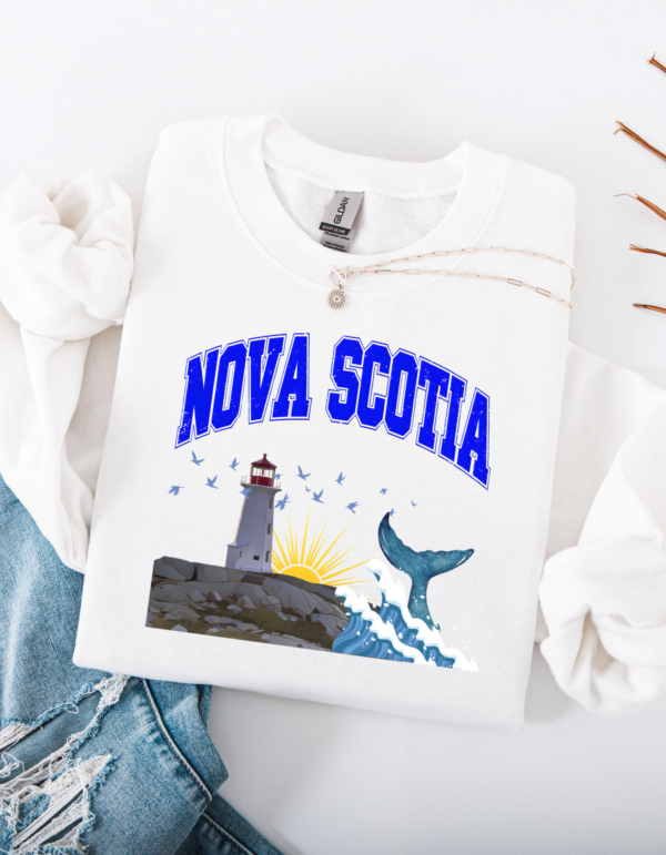 "Nova Scotia" Heavy Blend Crewneck Sweater, Unisex- 7 colors - Image 5